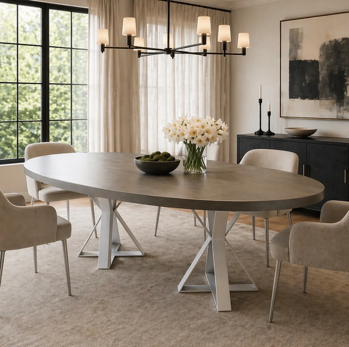 Contemporary dining table