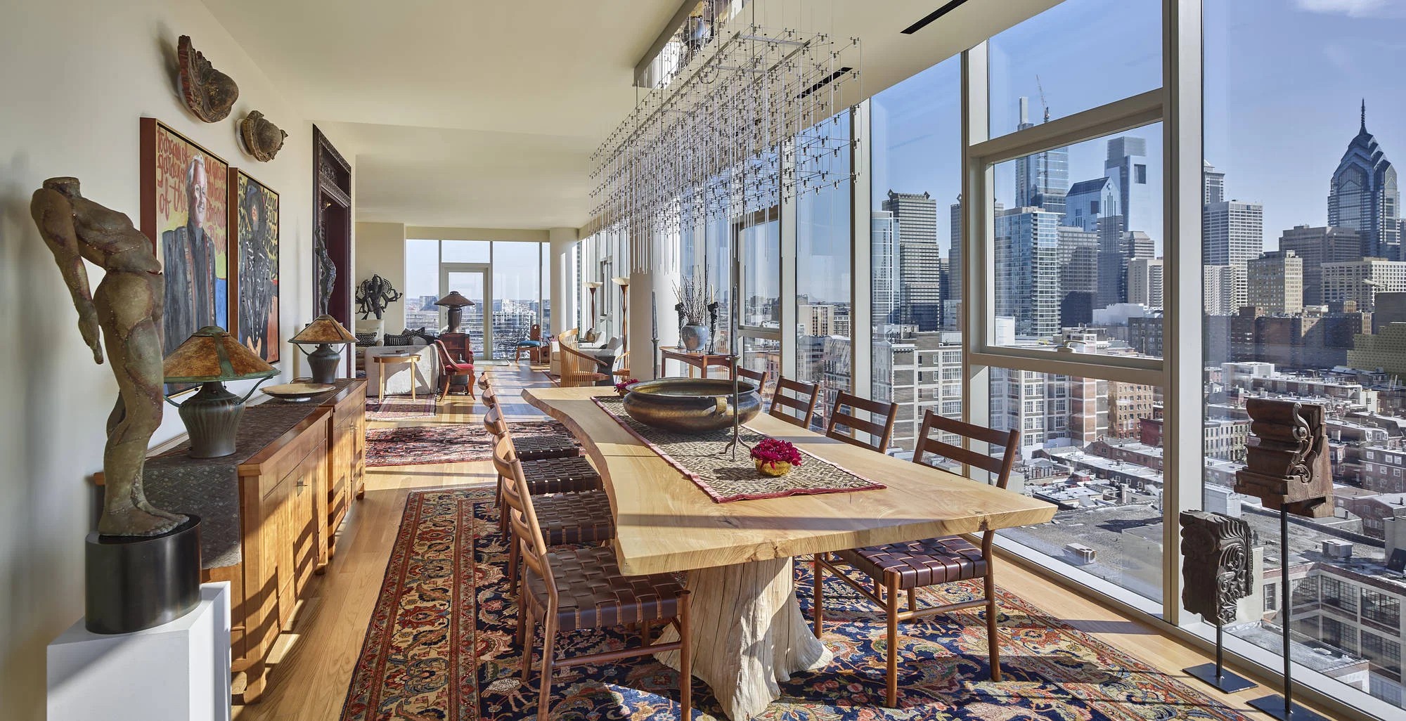 12 foot live-edge dining table handmade by Groundwork